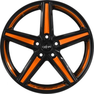 Oxigin 18 Concave 7.5x17 ET45 5x120 black foil neon orange