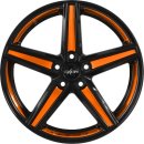 Oxigin 18 Concave 7.5x18 ET35 5x112 black foil neon orange