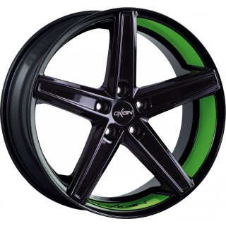 Oxigin 18 Concave 7.5x19 ET37 5x112 black foil spring green