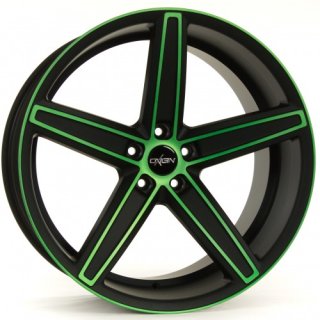 Oxigin 18 Concave 7.5x17 ET35 5x100 neon green polish HD